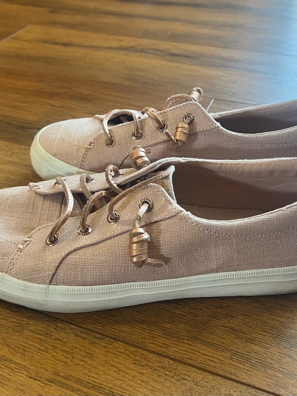 Sperry Women's Crest Vibe Sneaker - Textured Denim - Rose (STS86247) Size 8.5
